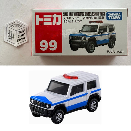 TOMICA Regular #99 - Suzuki Jimny JB64 (Response Vehicle - 1/57 - Boxed) E25g