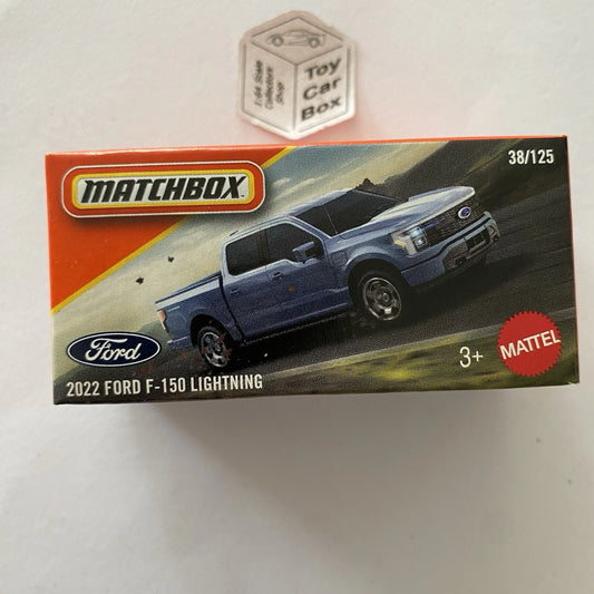 2025 MATCHBOX #38 - 2022 Ford F-150 Lightning (Blue) - B80