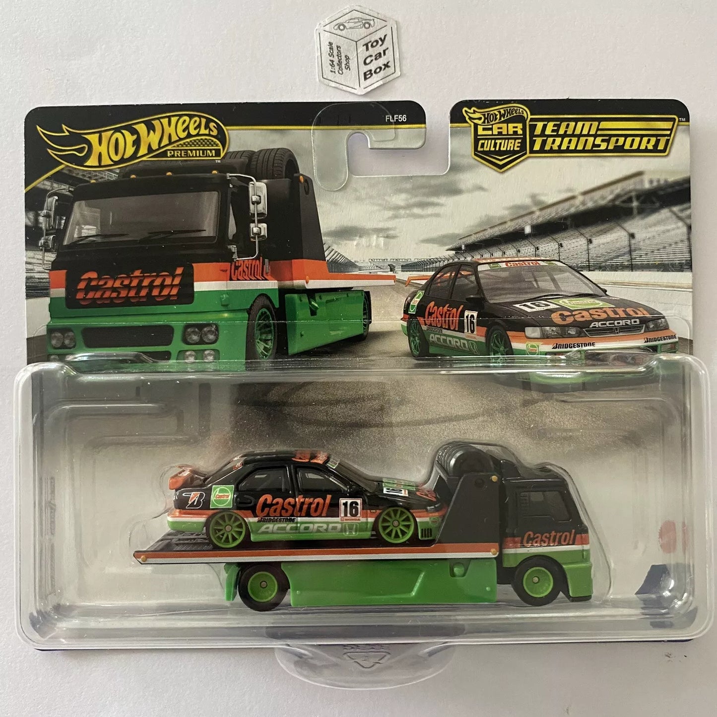 2024 HOT WHEELS Team Transport #65 - ‘96 Honda Accord & Fleet Flyer (Castrol) BF09g