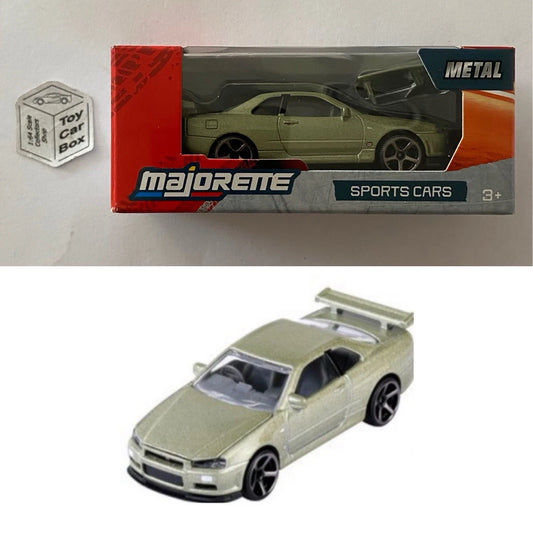 MAJORETTE - Nissan Skyline R34 GT-R (Jade - Sports Cars Box) 1/64 Scale* - E38