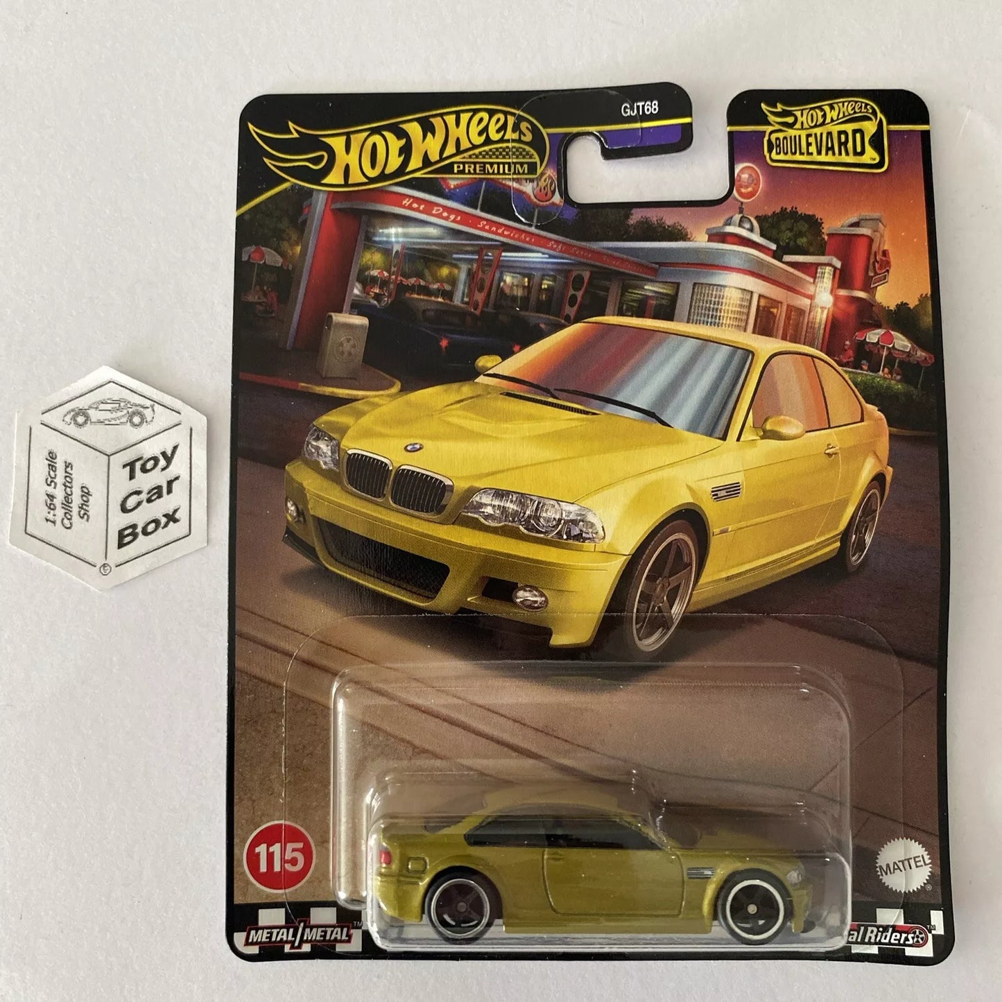 2024 HOT WHEELS Boulevard #115 - BMW M3 (Premium - Phoenix Yellow) G04