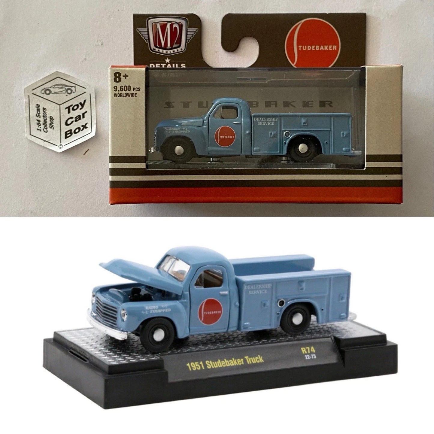 M2 MACHINES - 1951 Studebaker Truck (Blue - Auto Thentics R74) L92g