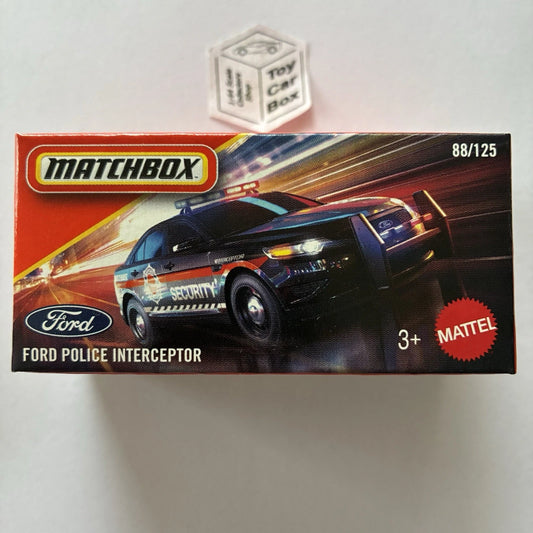 2026 MATCHBOX #88 - Ford Police Interceptor (Black - Power Grab - Unopened) B80