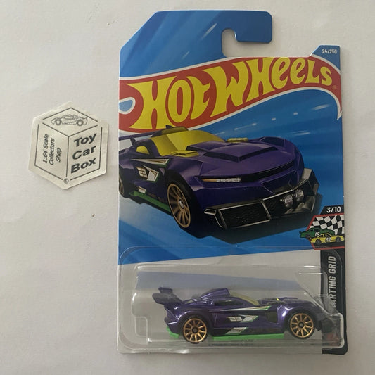 2026 HOT WHEELS #24 - Track Ripper (Purple #3 HW Starting Grid - Long Card) B64