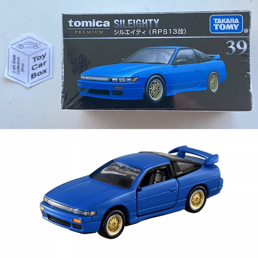 TOMICA Premium #39 - Nissan Sileighty (Blue - 1/62 Scale - Boxed) I00g