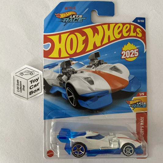 2025 HOT WHEELS #19 - Super Twin Mill (White #1 Let’s Race - Long Card) A80