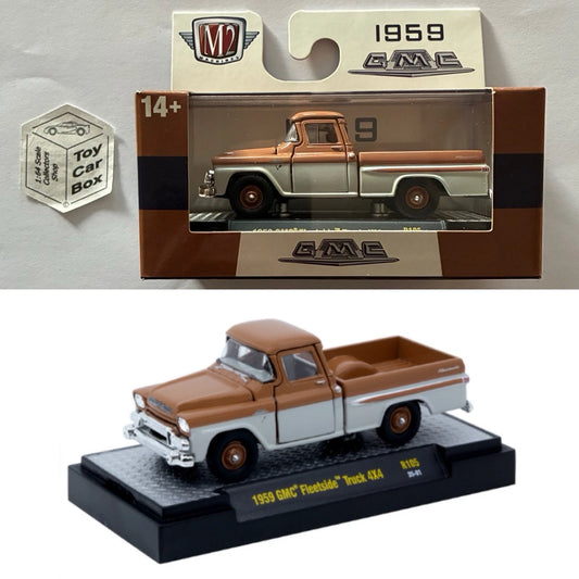 M2 MACHINES - 1959 GMC Fleetside Truck 4x4 (Auto Thentics R105 - 1:64) L92g