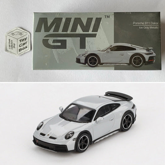 Mini GT #891 - Porsche 911 Dakar (Ice Grey Metallic - 1/64 Scale) L75g