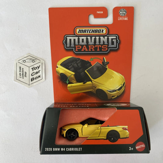 2025 MATCHBOX Moving Parts - 2020 BMW M4 Cabriolet (Yellow #35) F00