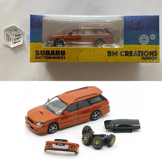 BM CREATIONS - Subaru Legacy Touring Wagon GT-B (1:64 Scale - Orange - RHD) N75g