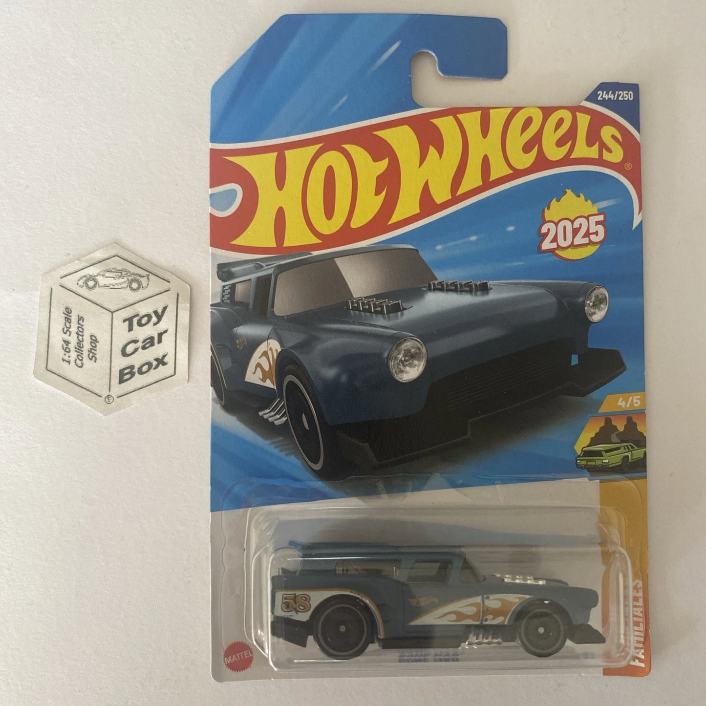 2025 HOT WHEELS #244 - Gone Mad (Blue #5 Wagons - Long Card) B64