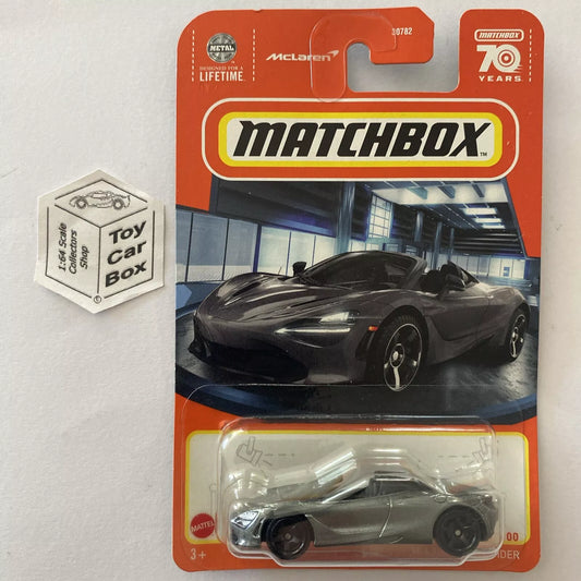 2023 MATCHBOX #66 - Mclaren 720S Spider (Grey - Long Card) B00