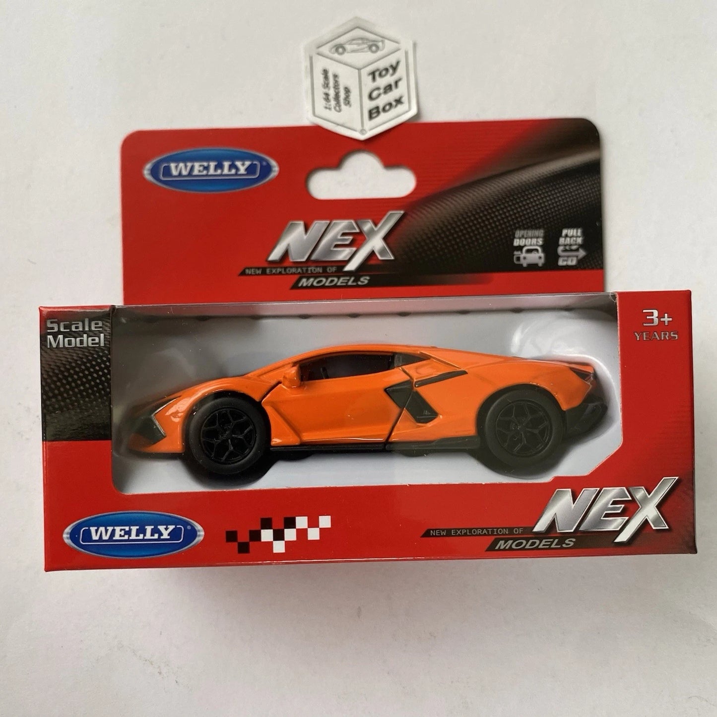 WELLY NEX 1/38 - Lamborghini Revuelto (Orange #43848 - Boxed) D50