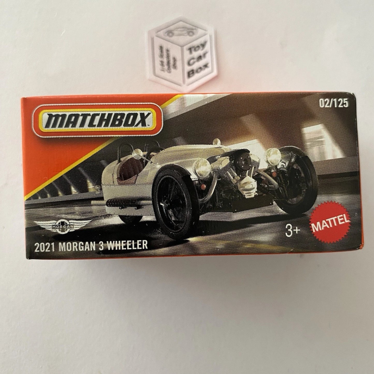 2026 MATCHBOX #2 - 2021 Morgan 3 Wheeler (White - Power Grab) B80