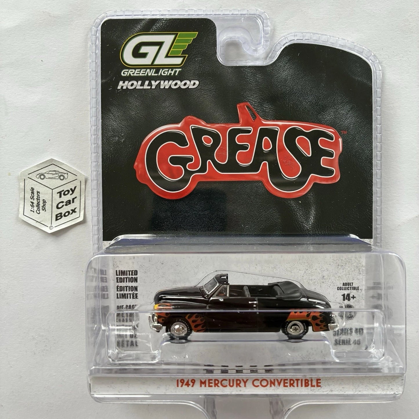 GREENLIGHT - 1949 Mercury Convertible (Grease ‘Black’ Hollywood Edition) J45g