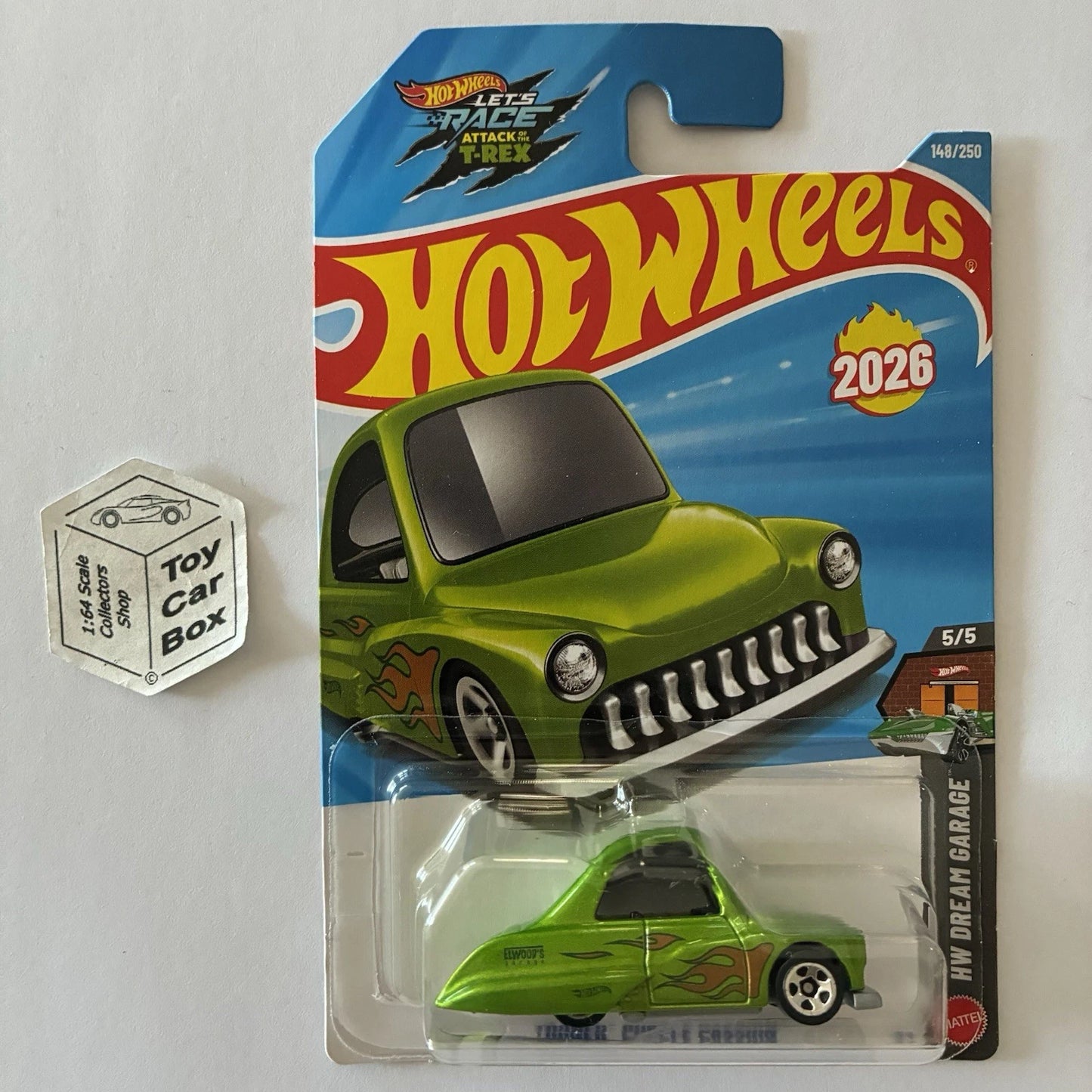 2026 HOT WHEELS #148 - Tooned Purple Passion (Green #5 Dream Garage - Long) A80