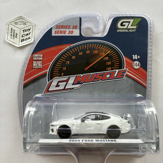 GREENLIGHT - 2024 Ford Mustang (White - GL Muscle Series 30) J45g