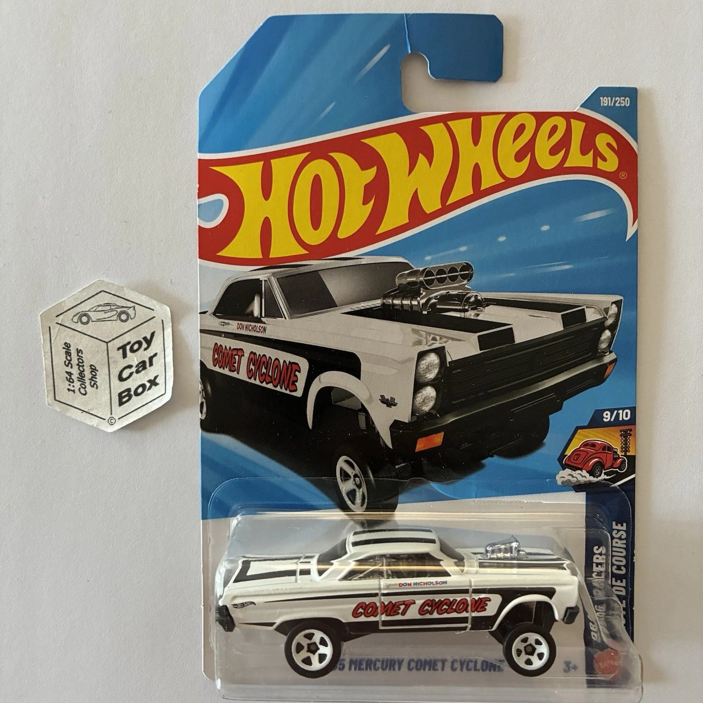 2026 HOT WHEELS #191 - ‘65 Mercury Comet Cyclone (White #9 Drag Racer -Long) A80
