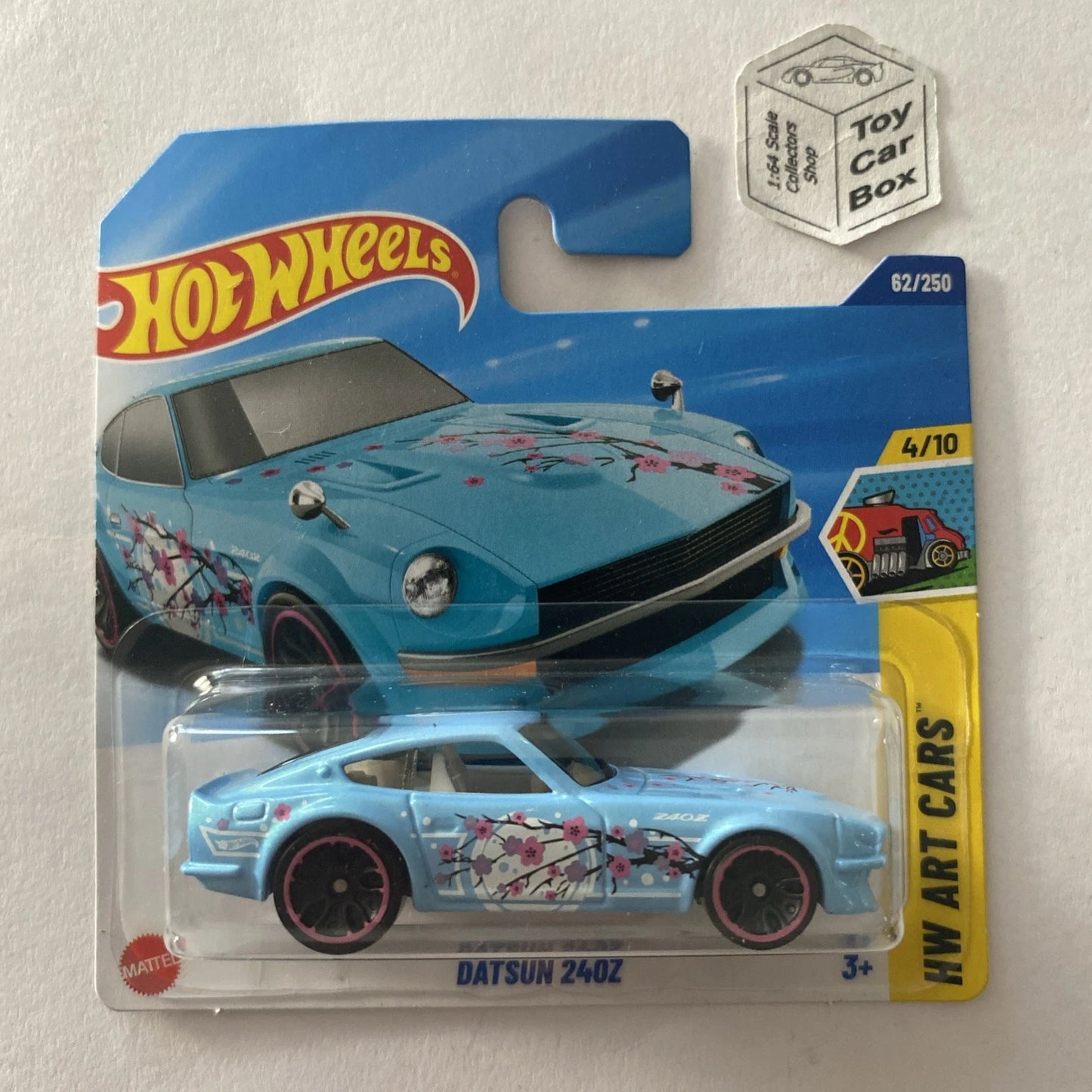 2025 HOT WHEELS #62 - Datsun 240Z (Blue #4 Art Cars - Short Card) A48