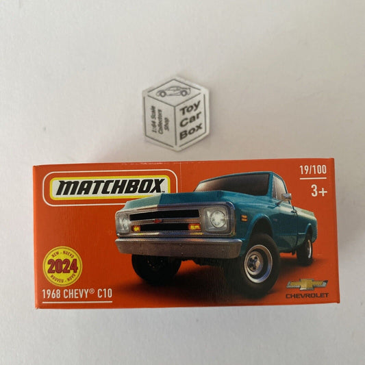 2024 MATCHBOX #19 - 1968 Chevy C10 (New - Green - Power Grab - Unopened) C50