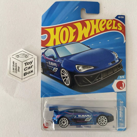 2025 HOT WHEELS #48 - Subaru BRZ (Blue #3 HW J-Imports - Long Card) A80