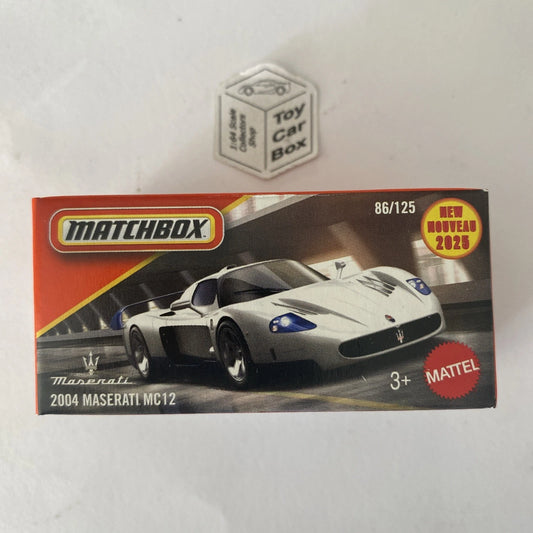 2025 MATCHBOX #86 - 2004 Maserati MC12 (White) - B21g