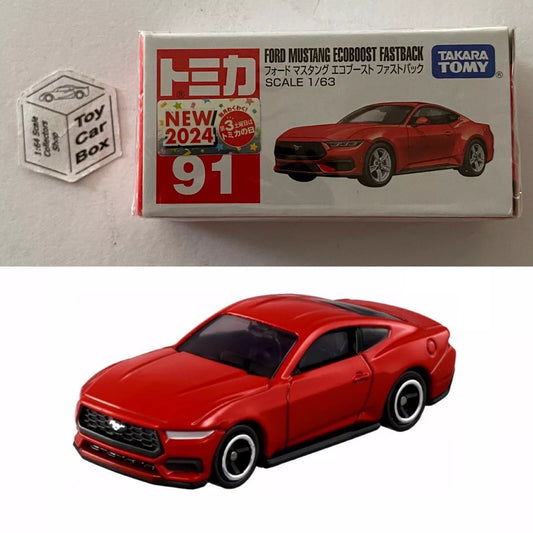 TOMICA Regular #91 - Ford Mustang Ecoboost (Red - 1:63 Scale) F00