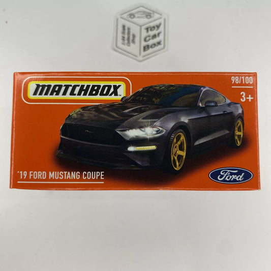 2024 MATCHBOX #98 - ‘19 Ford Mustang Coupe (Black - Power Grab - Unopened) B80