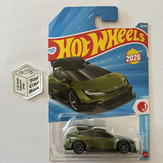 2026 HOT WHEELS #60 - Toyota Prius Custom (Green #1 HW J-Imports) B00