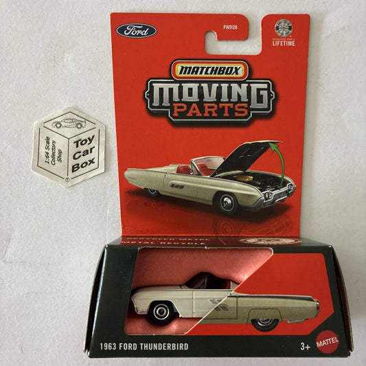 2026 MATCHBOX Moving Parts - 1963 Ford Thunderbird (White #21 Opening Hood) F00