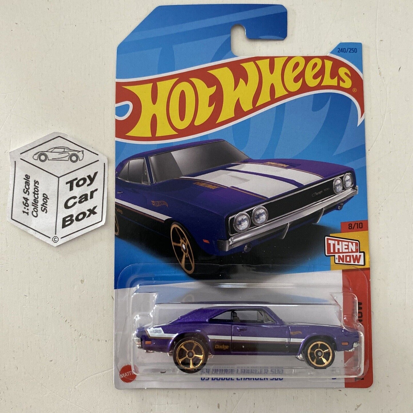 2023 HOT WHEELS #240 - ‘69 Dodge Charger 500 (Purple - Long Card) A60