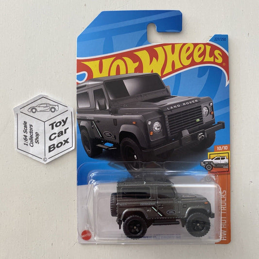 2023 HOT WHEELS #227 - Land Rover Defender 90 (Grey #10 HW Hot Trucks) B00