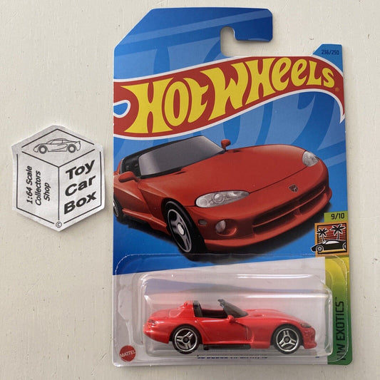 SALE - 2023 HOT WHEELS #236 - ‘92 Dodge Viper RT/10 (Red #9 HW Exotics) A60