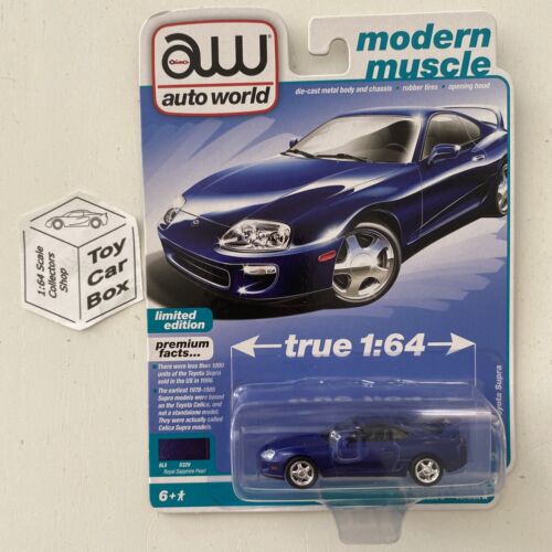 2022 AUTO WORLD - 1996 Toyota Supra (Blue - Release 2 Version A) M00