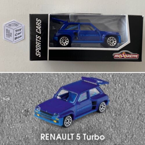 MAJORETTE - Renault 5 Turbo (Blue - Sports Cars Box) 1/64 Scale* - D39