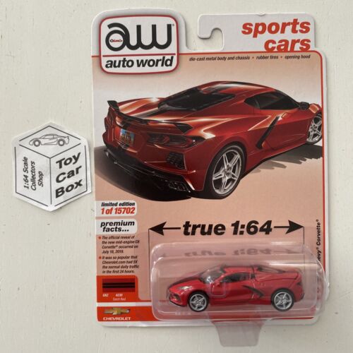 2021 AUTO WORLD - 2020 Chevy Corvette 1:64 (Red - Release 4 Version A) L00