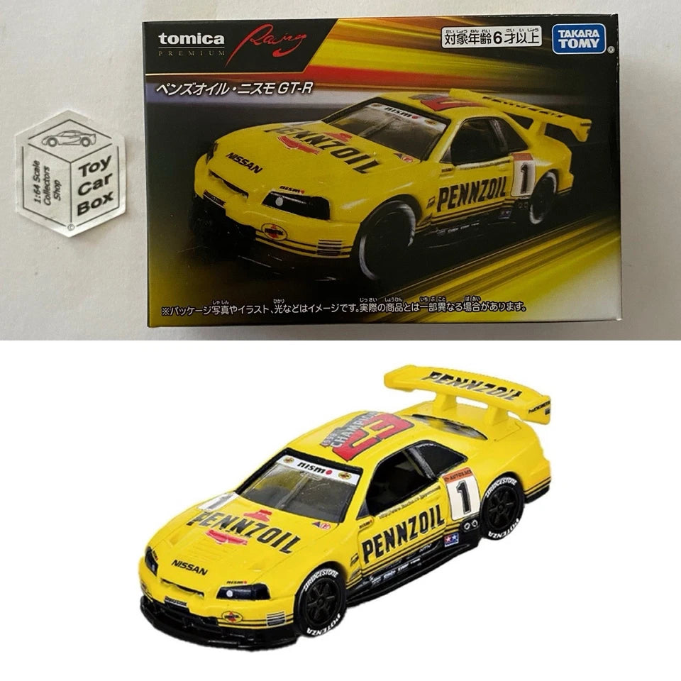 TOMICA Racing - Nissan Skyline Nismo GT-R R34 (Yellow #1 Pennzoil
