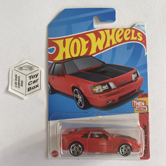 2024 HOT WHEELS #192 - ‘84 Mustang SVO (Red #2 Then And Now - Long Card) A80
