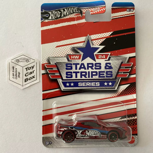 2024 HOT WHEELS Themed - 2020 Chevy Corvette (Red - Stars & Stripes) C85