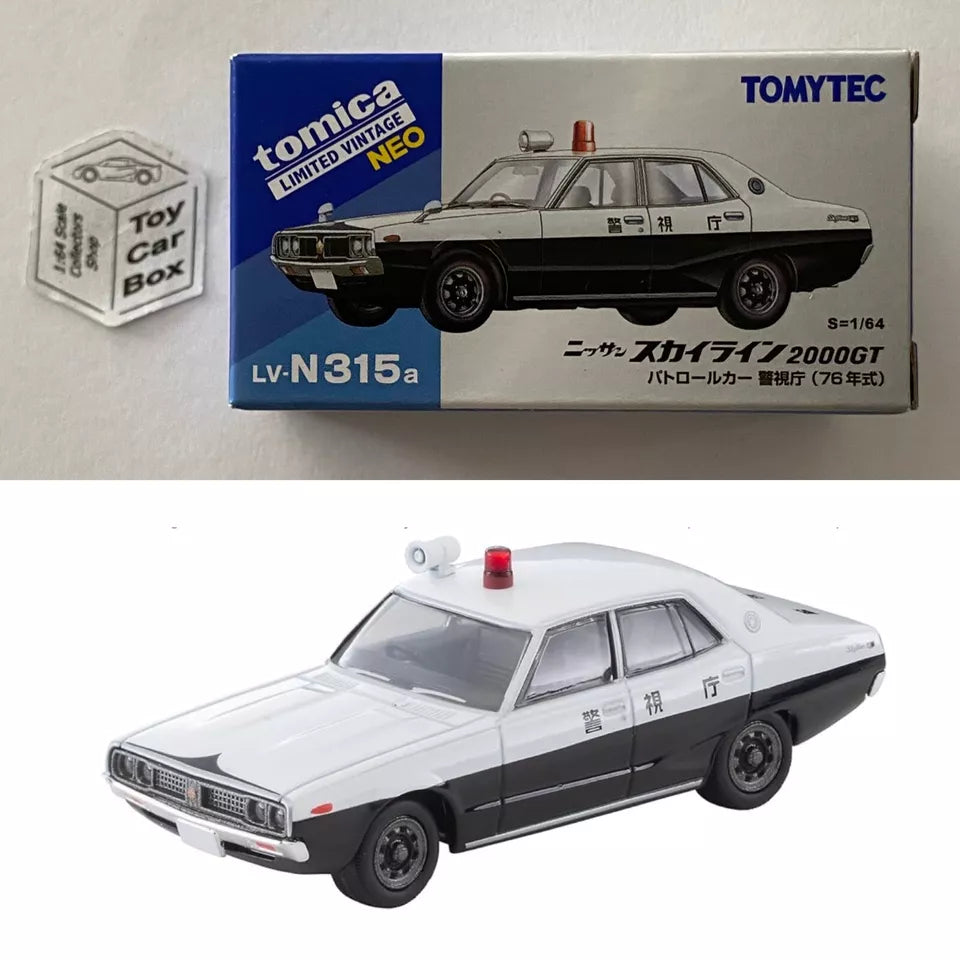 TOMICA Limited Vintage - ‘76 Nissan Skyline 2000GT (Police - TLV N315a) Y00