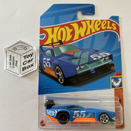 SALE - 2023 HOT WHEELS #100 - Count Muscula (Blue #3 Muscle Mania - Long Card) B00