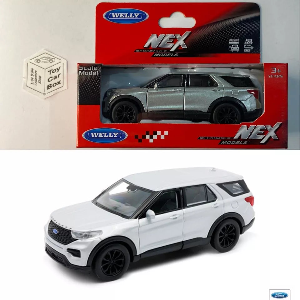 WELLY NEX 1/38 - 2023 Ford Explorer (Silver #43837 - Boxed) D50