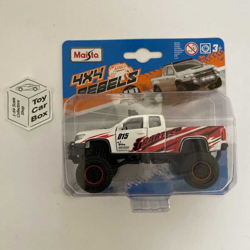 MAISTO - Chevrolet Colorado ZR2 (4x4 Rebels 4.5” - Approx 1:43 - White) F05