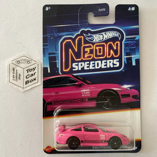 2024 HOT WHEELS Neon Speeders - Porsche 911 GT3 Cup (Pink) C85