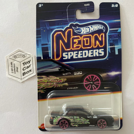 2025 HOT WHEELS Neon Speeders - Nissan Silvia S13 (Black) D00