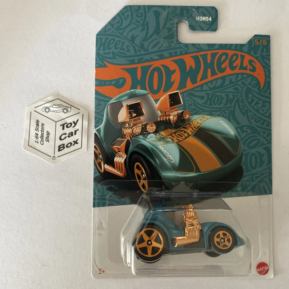 2024 HOT WHEELS Themed - Tooned Twin Mill (#5 Green & Gold) B53g