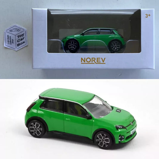 NOREV - Renault 5 E-Tech 100% Electric (Green - 1:64 Scale - MiniJet Boxed) E83g