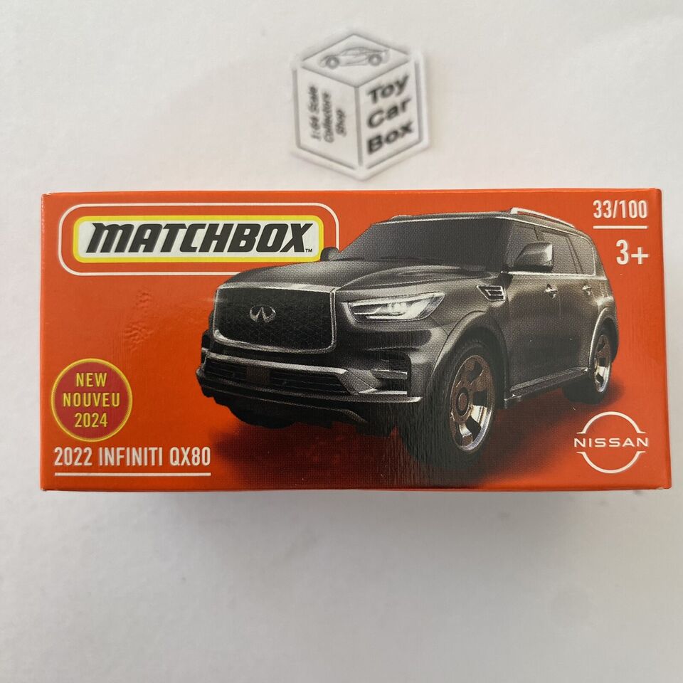 2024 MATCHBOX #33 - 2022 Infiniti QX80 (Grey - Power Grab) C00 – Toy ...