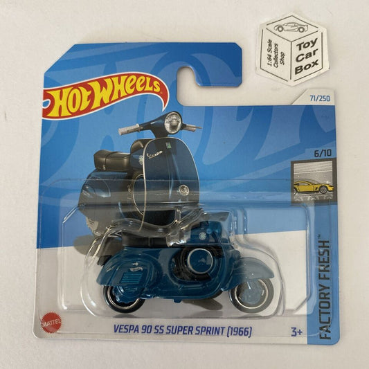 2024 HOT WHEELS #71 - Vespa 90 SS Super Sprint (1966) (Blue - Short Card) C00