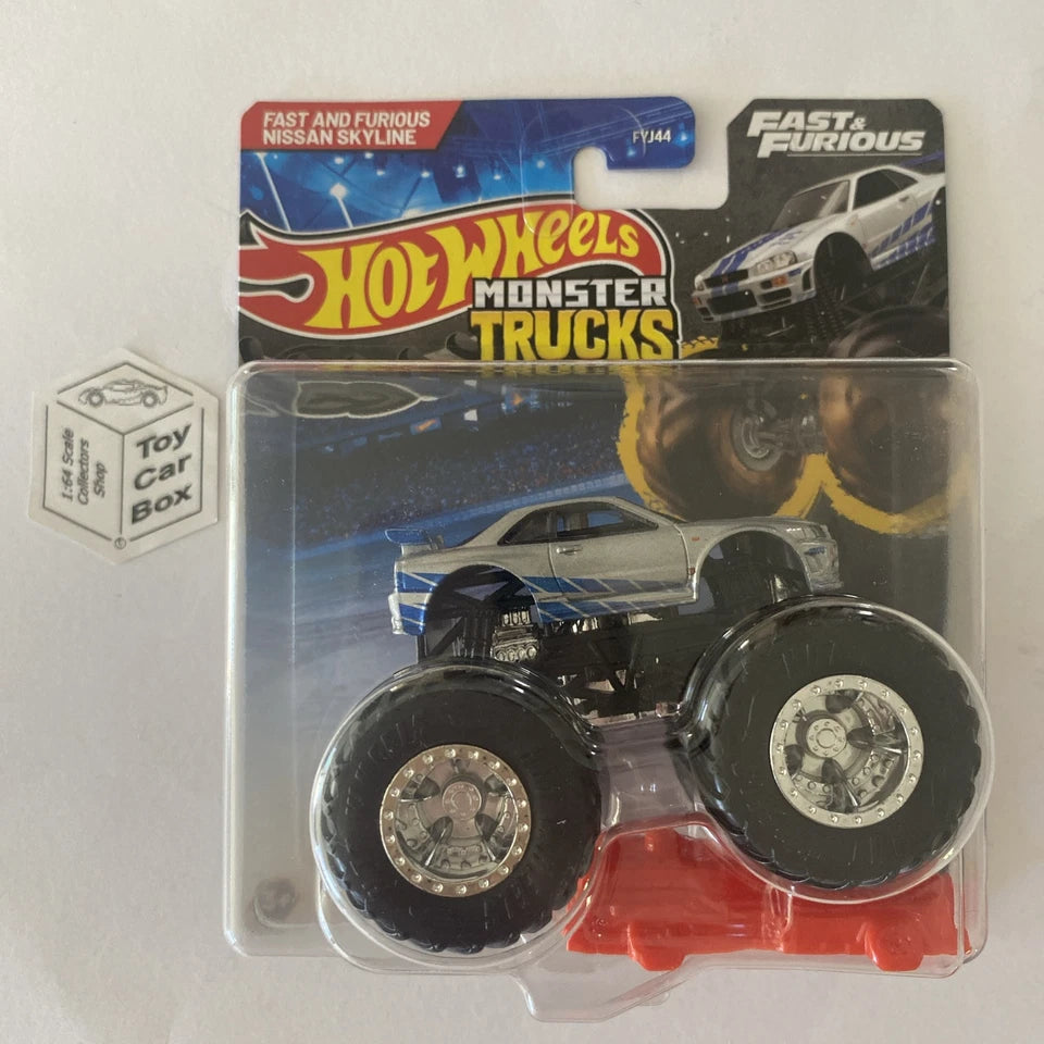 2025 HOT WHEELS Monster Trucks - Nissan Skyline GT-R R34 (Fast